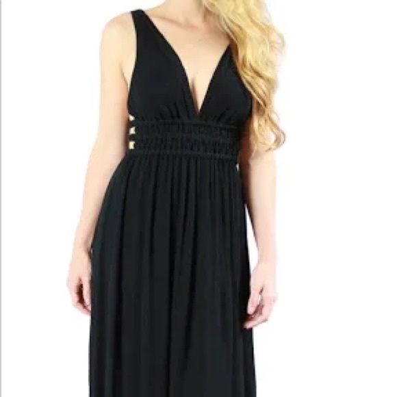 Wayf Dresses | Wayf Surrey Plunging Cut Out Maxi Dress | Color: Black | Size: M| - Picture 5 of 7
